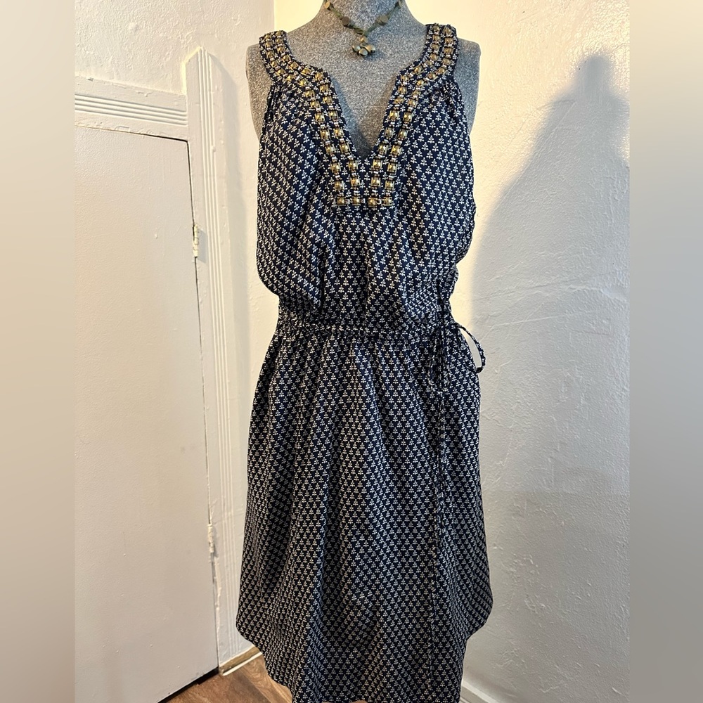 Lucky brand size S bronze bead and gold studded sundress 🔥